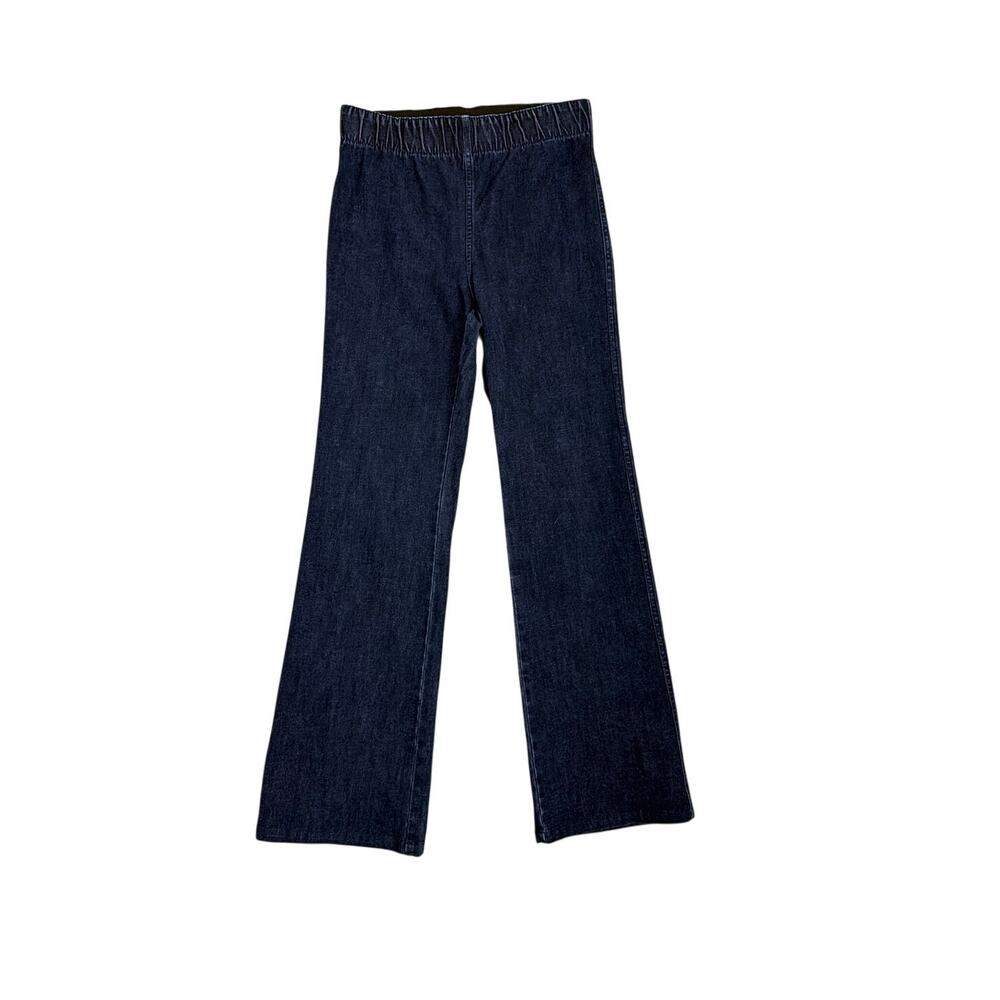 Soft Surroundings Jeans Ultimate Denim Pull-On Boot Leg Flare Pants Size Small